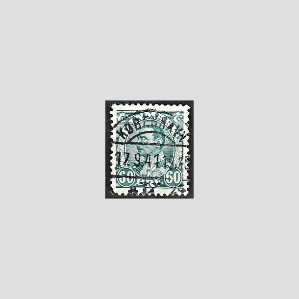 FRIMRKER DANMARK | 1934 - AFA 210 - Chr. X 60 re blgrn - Lux Stemplet 