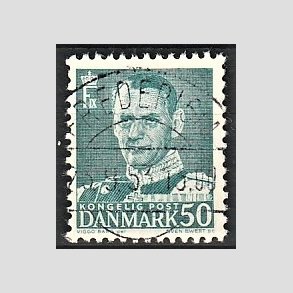 FRIMRKER DANMARK | 1952-53 - AFA 338 - Fr. IX 50 re blgrn - Lux Stemplet