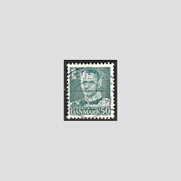 FRIMRKER DANMARK | 1952-53 - AFA 338 - Fr. IX 50 re blgrn - Lux Stemplet