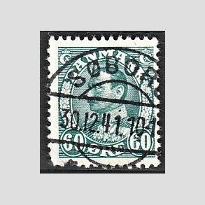 FRIMRKER DANMARK | 1934 - AFA 210 - Chr. X 60 re blgrn - Lux Stemplet 