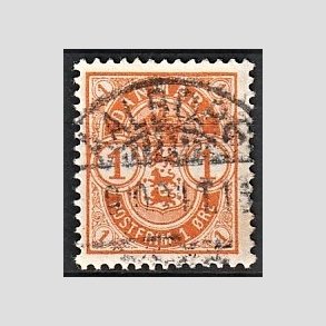 FRIM�RKER DANMARK | 1901-02 - AFA 37 - 1 �re orange - Lux Stemplet
