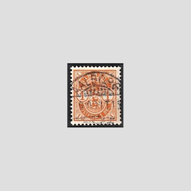 FRIMRKER DANMARK | 1901-02 - AFA 37 - 1 re orange - Lux Stemplet