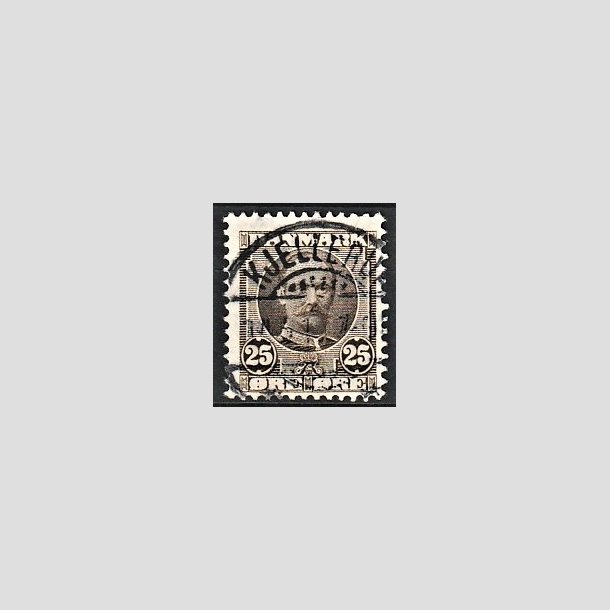 FRIMRKER DANMARK | 1907 - AFA 57 - Frederik VIII 25 re sepiabrun - Lux Stemplet "KJELLERUP"