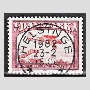 FRIM�RKER DANMARK | 1981 - AFA 739 - Flyvning - 1,60 Kr. r�d - Pragt Stemplet Helsinge