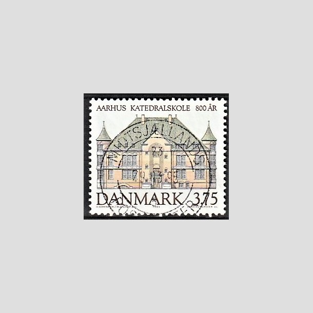 FRIMRKER DANMARK | 1995 - AFA 1084 - Aahus Katedralskole 800 r - 3,75 Kr. flerfarvet - Pragt Stemplet