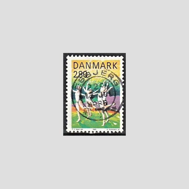 FRIMRKER DANMARK | 1985 - AFA 836 - Sport - 2,80 Kr. flerfarvet - Pragt Stemplet Esbjerg