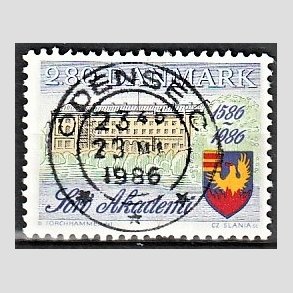 FRIM�RKER DANMARK | 1986 - AFA 856 - Sor� Akademi 400 �r - 2,80 Kr. flerfarvet - Pragt Stemplet