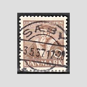 FRIM�RKER DANMARK | 1936 - AFA 231 - Reformationen 10 �re brun - Lux Stemplet S�by