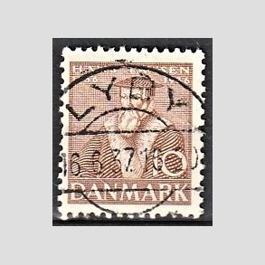 FRIM�RKER DANMARK | 1936 - AFA 231 - Reformationen 10 �re brun - Lux Stemplet Lyby