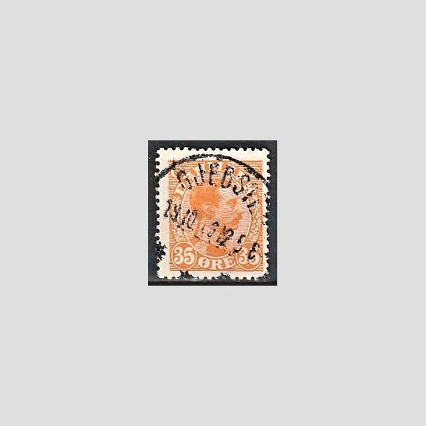 FRIMRKER DANMARK | 1913 - AFA 73 - Chr. X 35 re orange - Stemplet