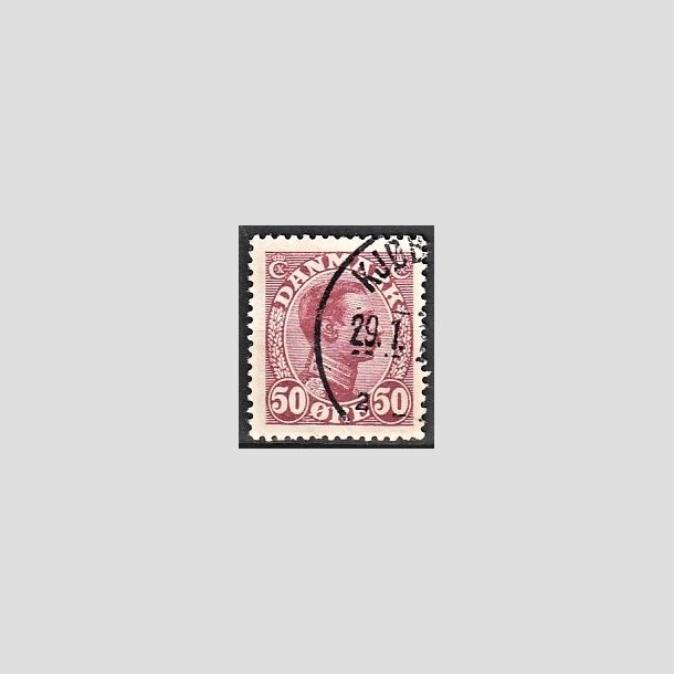 FRIMRKER DANMARK | 1913 - AFA 74 - Chr. X 50 re vinrd - Stemplet