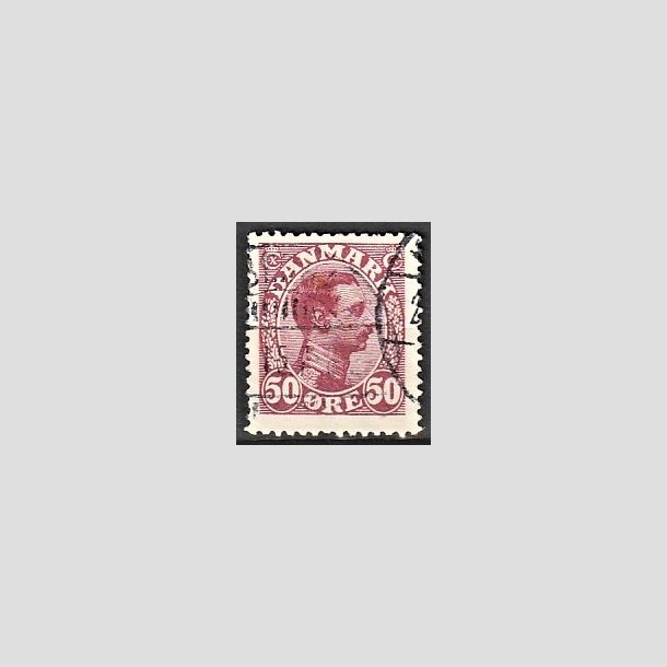 FRIMRKER DANMARK | 1913 - AFA 74 - Chr. X 50 re vinrd - Stemplet