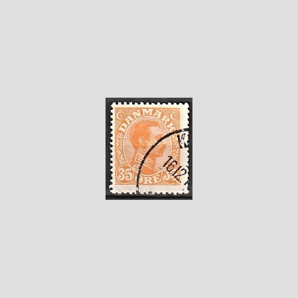 FRIMRKER DANMARK | 1913 - AFA 73 - Chr. X 35 re orange - Stemplet