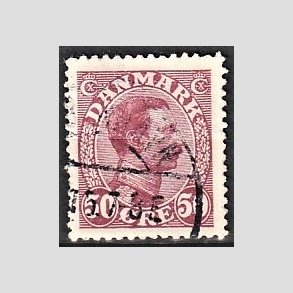 FRIMRKER DANMARK | 1913 - AFA 74 - Chr. X 50 re vinrd - Stemplet