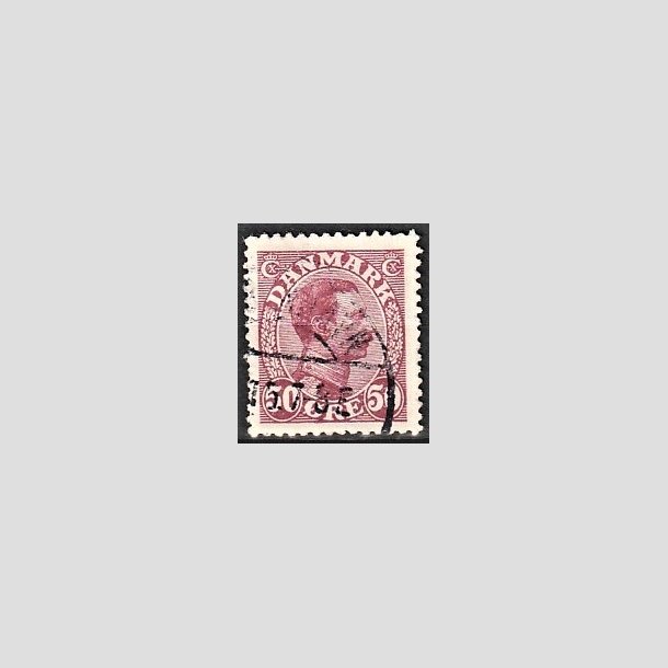 FRIMRKER DANMARK | 1913 - AFA 74 - Chr. X 50 re vinrd - Stemplet