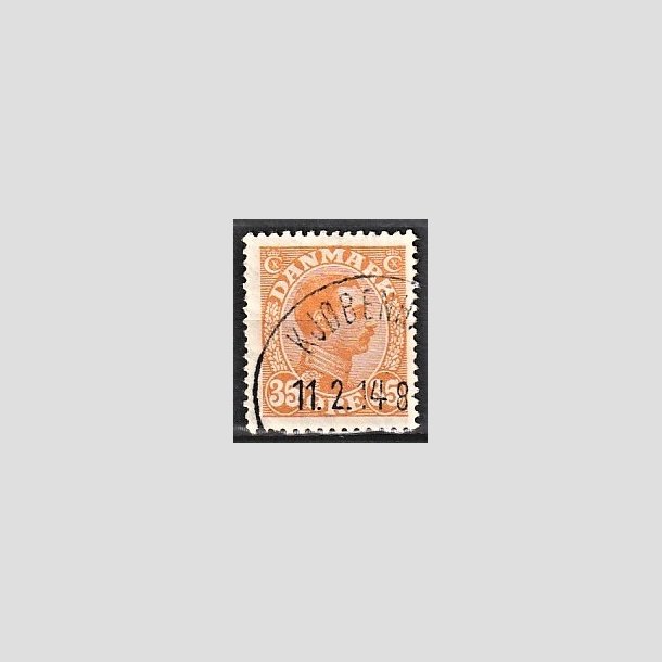 FRIMRKER DANMARK | 1913 - AFA 73 - Chr. X 35 re orange - Stemplet