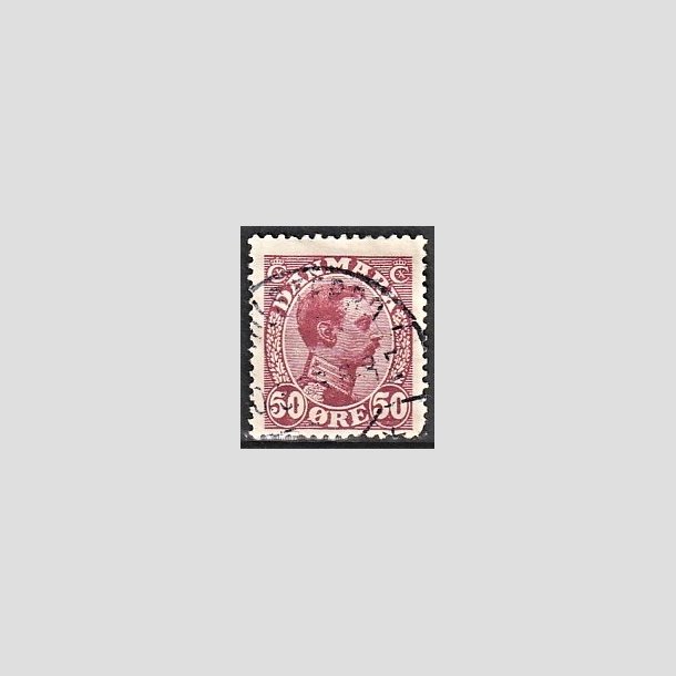 FRIMRKER DANMARK | 1913 - AFA 74 - Chr. X 50 re vinrd - Stemplet