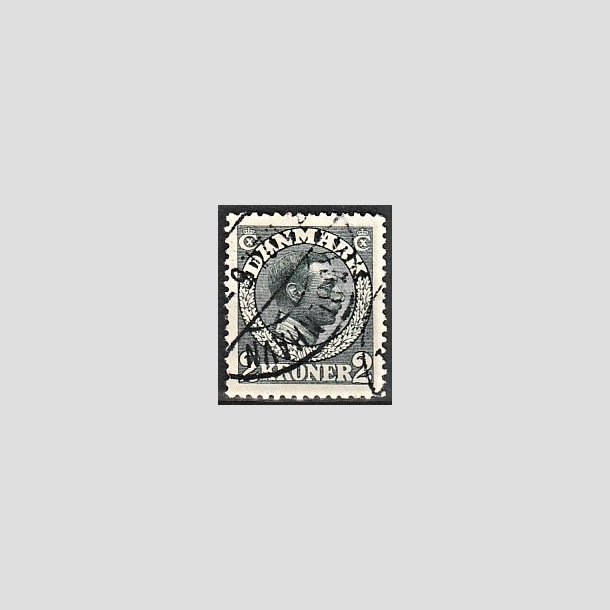 FRIMRKER DANMARK | 1913 - AFA 76 - Chr. X 2 Kroner skifergr - Stemplet