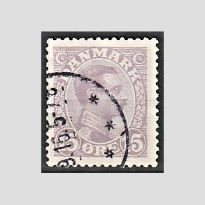 FRIMRKER DANMARK | 1913 - AFA 70a - Chr. X 15 re matlilla - Stemplet