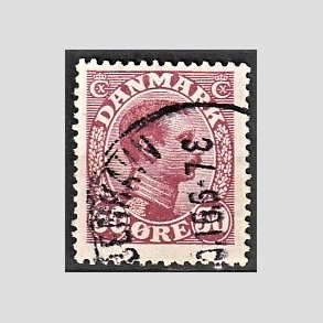 FRIMRKER DANMARK | 1913 - AFA 74 - Chr. X 50 re vinrd - Stemplet