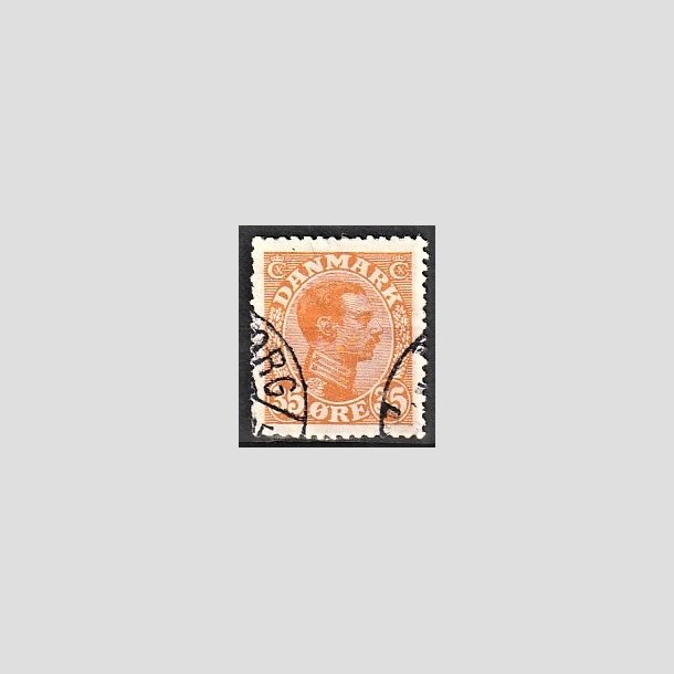 FRIMRKER DANMARK | 1913 - AFA 73 - Chr. X 35 re orange - Stemplet