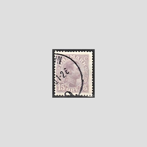 FRIMRKER DANMARK | 1913 - AFA 70a - Chr. X 15 re matlilla - Stemplet