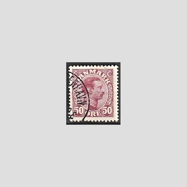 FRIMRKER DANMARK | 1913 - AFA 74 - Chr. X 50 re vinrd - Stemplet