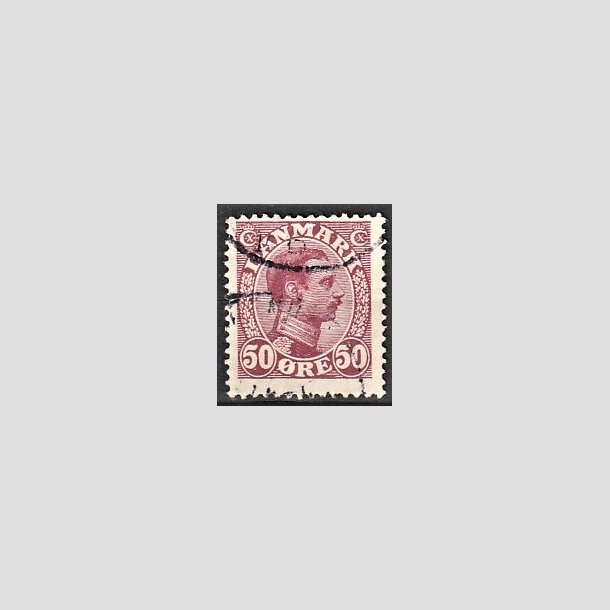 FRIMRKER DANMARK | 1913 - AFA 74 - Chr. X 50 re vinrd - Stemplet