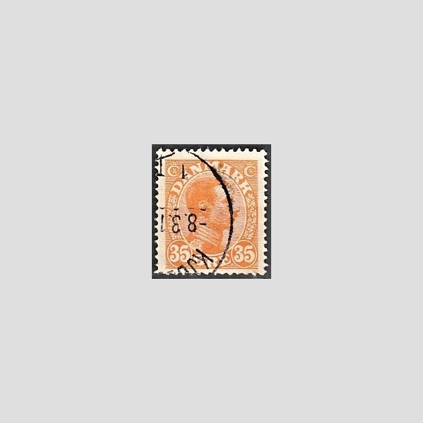 FRIMRKER DANMARK | 1913 - AFA 73 - Chr. X 35 re orange - Stemplet