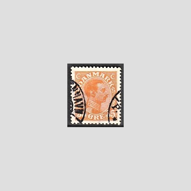 FRIMRKER DANMARK | 1913 - AFA 73 - Chr. X 35 re orange - Stemplet