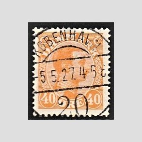 FRIMRKER DANMARK | 1925-26 - AFA 150 - Chr. X 40 re orange - Lux Stemplet 