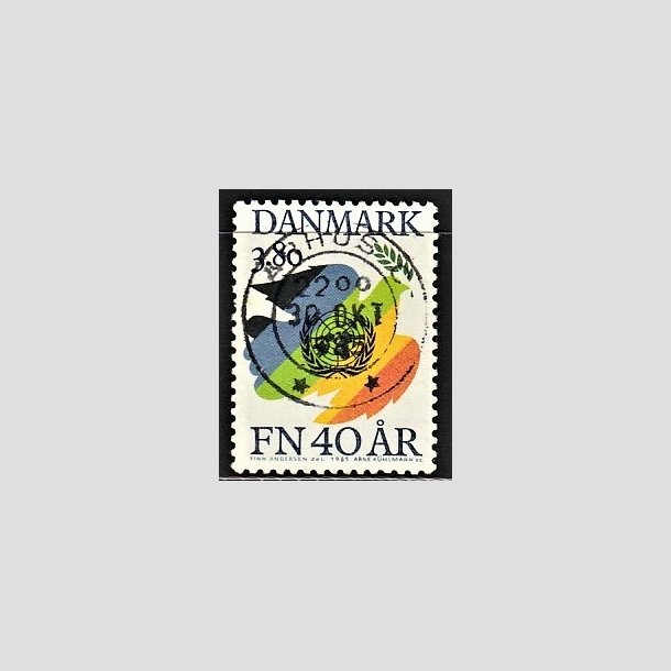 FRIMRKER DANMARK | 1985 - AFA 841 - FN 40 r - 3,80 Kr. flerfarvet - Pragt Stemplet