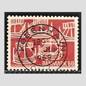 FRIM�RKER DANMARK | 1969 - AFA 478 - Foreningernes. Norden 50 �r - 60 �re r�d - Pragt Stemplet