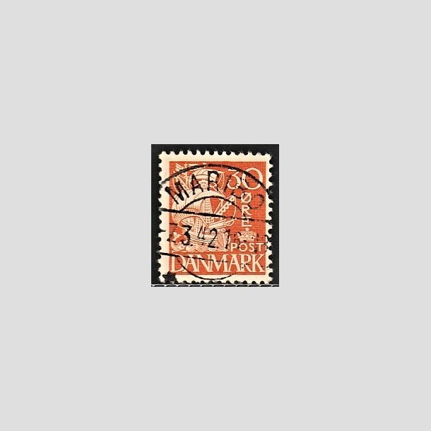 FRIMRKER DANMARK | 1940 - AFA 259 - Karavel 30 re orange Type II - Pragt Stemplet