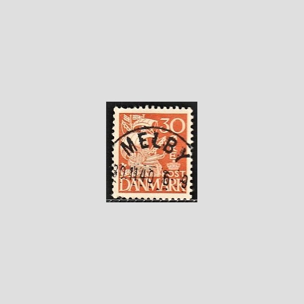 FRIMRKER DANMARK | 1940 - AFA 259 - Karavel 30 re orange Type II - Pragt Stemplet