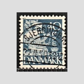 FRIM�RKER DANMARK | 1940 - AFA 260 - Karavel 40 �re bl� Type II - Lux Stemplet 