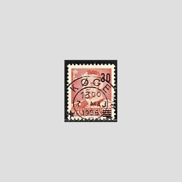 FRIMRKER DANMARK | 1955 - AFA 363 - Provisorier - 30/20 re rd - Pragt Stemplet