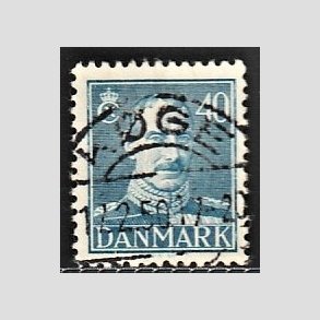 FRIMRKER DANMARK | 1942-44 - AFA 280 - Chr. X 40 re bl - Lux Stemplet