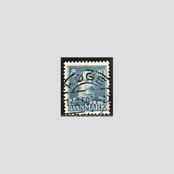 FRIMRKER DANMARK | 1942-44 - AFA 280 - Chr. X 40 re bl - Lux Stemplet