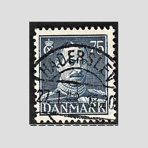 FRIMRKER DANMARK | 1946 - AFA 297 - Chr. X 75 re mrkbl - Lux Stemplet Haderslev