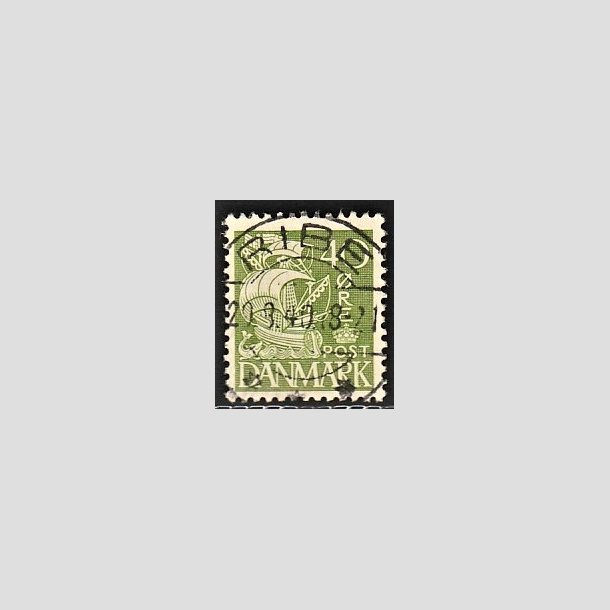 FRIMRKER DANMARK | 1933 - AFA 208 - Karavel 40 re grn Type I - Lux Stemplet Ribe