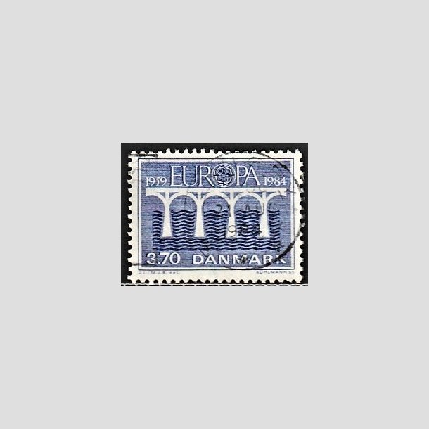 FRIMRKER DANMARK | 1984 - AFA 804 - Europamrker - 3,70 Kr. bl - Alm. god gennemsnitskvalitet - Stemplet (Photo eksempel)