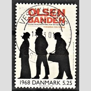 FRIMRKER DANMARK | 2000 - AFA 1268 - 1900-tallet serie 4 - 5,25 Kr. flerfarvet - Pragt Stemplet
