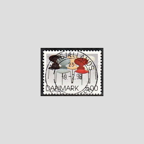 FRIMRKER DANMARK | 1997 - AFA 1162 - Dansk design - 5,00 Kr. flerfarvet - Pragt Stemplet