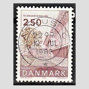 FRIM�RKER DANMARK | 1983 - AFA 778 - EU Bygningskunst - 2,50 Kr. r�d/r�dbrun - Pragt Stemplet