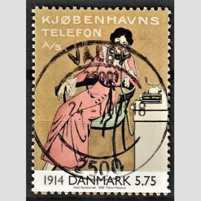 FRIMRKER DANMARK | 2000 - AFA 1238 - 1900-tallet serie 1 - 5,75 Kr. - Pragt Stemplet Valby