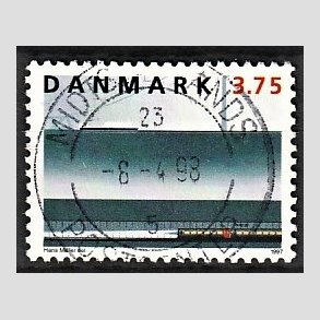 FRIM�RKER DANMARK | 1997 - AFA 1144 - Jernbanen Storeb�lt - 3,75 Kr. flerfarvet - Pragt Stemplet