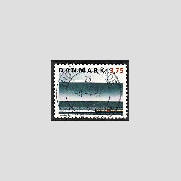 FRIMRKER DANMARK | 1997 - AFA 1144 - Jernbanen Storeblt - 3,75 Kr. flerfarvet - Pragt Stemplet