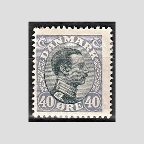 FRIMRKER DANMARK | 1918-20 - AFA 105a - Chr. X 40 re bllilla/sort - Ubrugt