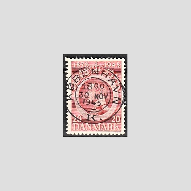 FRIMRKER DANMARK | 1945 - AFA 291 - Chr. X 75 r 20 re rd - Pragt Stemplet Kbenhavn